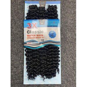 Aftress Kali Essential – 3X Classic Water Wave Bulk Crochet Braid 16" Inch