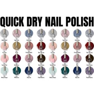 Kiss By Red Instant Quick Dry Nail Polish Full Range