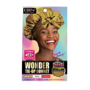 EBIN Wonder Wig Tie-Up Bonnet - Champagne Gold