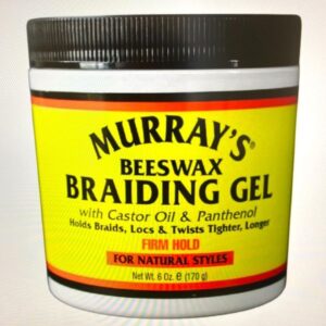 Murray's Beeswax Braiding Gel (Firm Hold) - 6oz / 170g