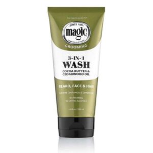 SoftSheen-Carson Magic Beard Wash 3 In 1 Cleanses and Conditions for Face, Beard and Hair 6.8fl.oz / 200mL