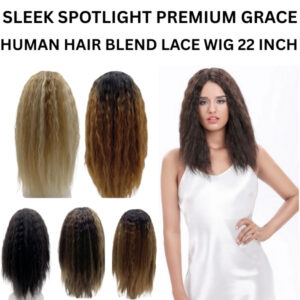 Sleek Spotlight Premium Grace Human Hair Blend Lace Wig 22" Inch