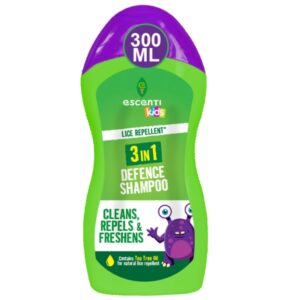 Escenti Kids Lice Repellent 3 in 1 Defence Shampoo 300ml
