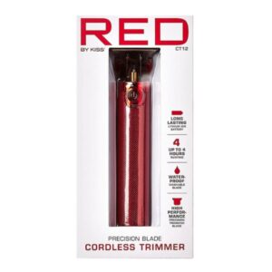 Red By Kiss Precision Blade Cordless Trimmer – Red Ct12