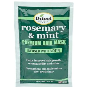 Difeel Premium Hair Mask Sachet Rosemary & Mint 1.75oz