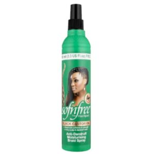 Sofn'Free Black Castor Oil Anti-Dandruff Moisturising Braid Spray 350ml