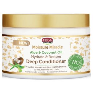 African Pride Moisture Miracle Aloe & Coconut Oil Deep Conditioner 12oz