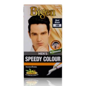 Bigen Mens Speedy Hair Colour Real Black 100