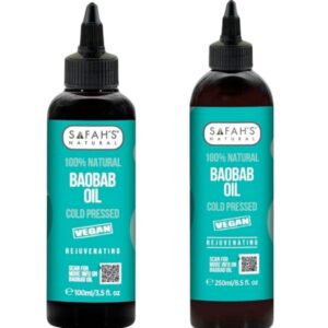 Safah's Natural Baobab Oil For Skin Hydration 100ml-250ml