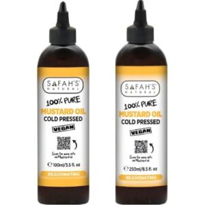 Safah's Natural Pure Mustard Oil Cold Pressed 100ml-250ml