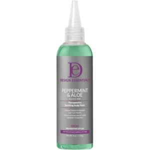 Design Essentials Peppermint & Aloe Soothing Scalp & Skin Tonic 4oz