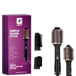 Geepas Hot-Air Style Brush 1200W 32mm with Detachable Lash