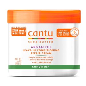 Cantu Argan Oil Leave in Conditioning Repair Cream 16oz / 453g