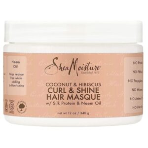 Shea Moisture Coconut & Hibiscus Curl & Shine Hair Masque 12oz / 340g