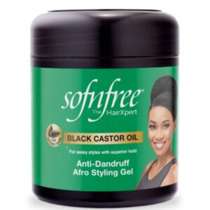 Sofn'Free Black Castor Oil Afro Styling Gel (Black) 500ml