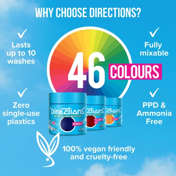 LA Riche Directions Semi-Permanent Hair Colour Dark Tulip 100ML