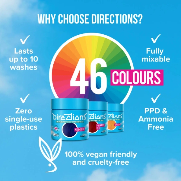 LA Riche Directions Semi-Permanent Hair Colour Pillarbox Red 100ML (5)