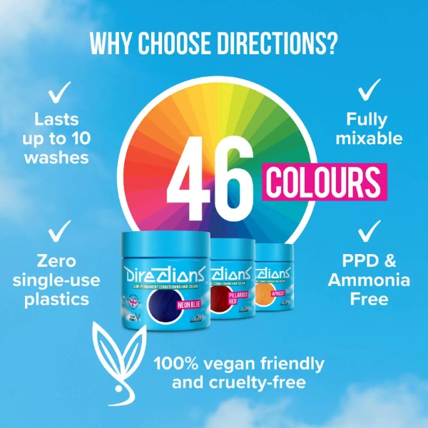 LA Riche Directions Semi-Permanent Hair Colour Rubine 100ML (3)