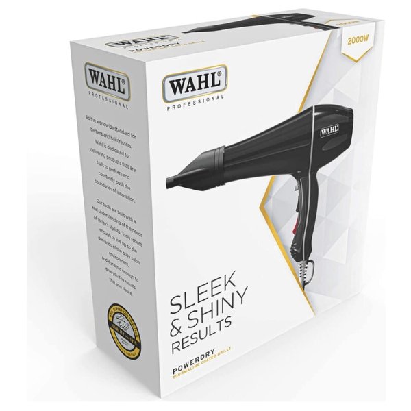 Wahl Power dry Hairdryer Black With 3 Heat And 2 Speed Settings 2000W (2)