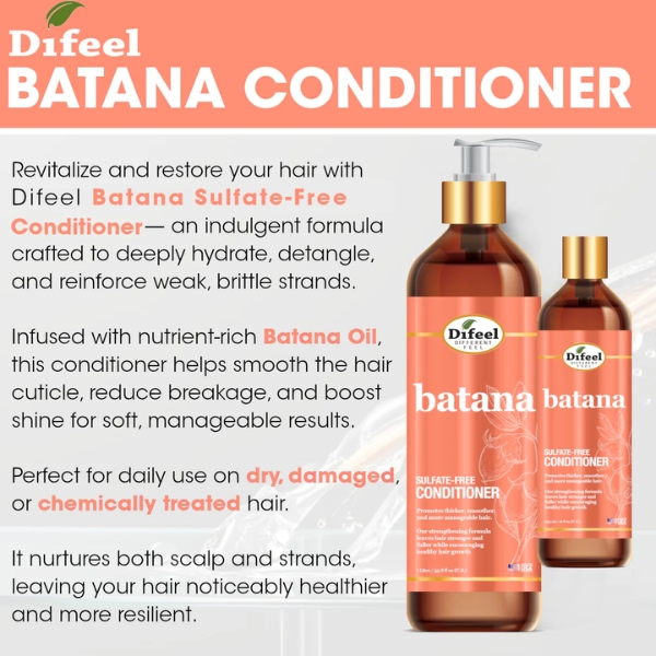 Difeel Batana Conditioner Sulfate Free Conditioner 12fl.oz _ 355ML (3)
