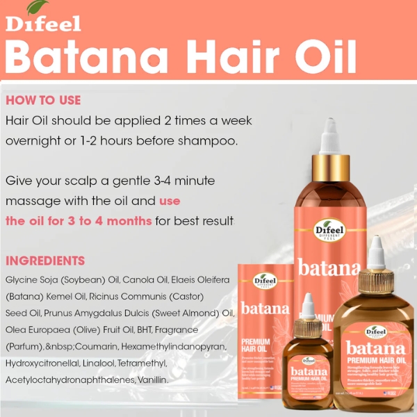 Difeel Batana Premium Hair Oil 2.5 Fl.oz _ 75mL (5)