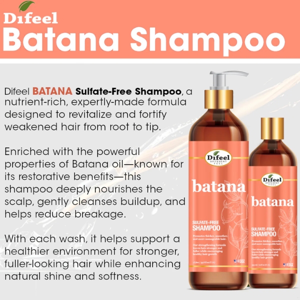 Difeel Batana Sulfate Free Shampoo 12 Fl.oz _ 355mL (4)