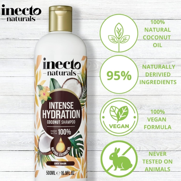 INECTO Natural Intense Hydration Coconut Shampoo 500ML (2)