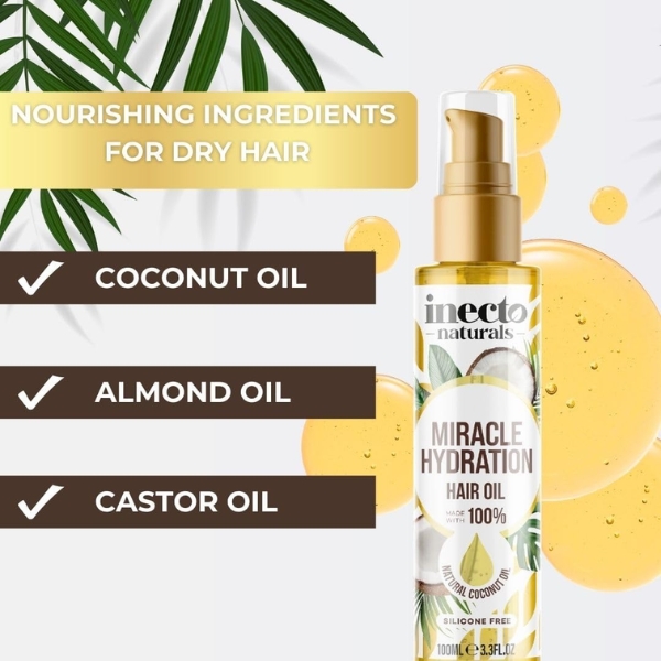 INECTO Naturals Miracle Hydration Hair Oil 100ml (2)