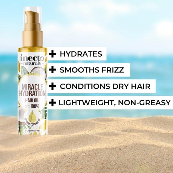 INECTO Naturals Miracle Hydration Hair Oil 100ml (3)