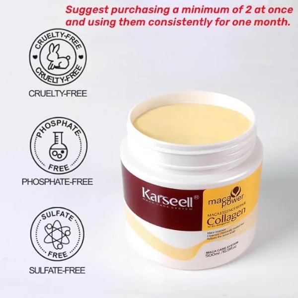 Karseell Deep Conditioner Coconut Oil Hair Mask 16.9 Fl Oz_ 500 ml (5)
