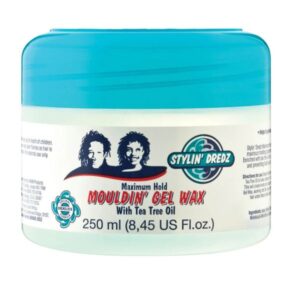 Stylin Dredz Moulding Gel Wax With Tea Tree Oil For Maximum Hold 8.45oz / 250ml