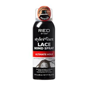 Red by Kiss Lace Bond Hold Spray Styler Fixer Ultimate Hold 2.7fl.oz _ 80ML