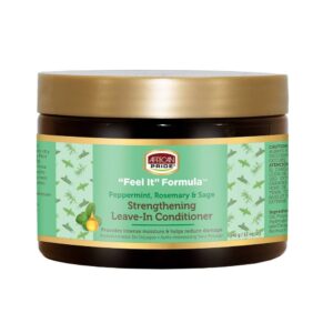 African Pride Feel It Formula Peppermint Rosemary Sage Strengthening Leave In Conditioner - 12oz