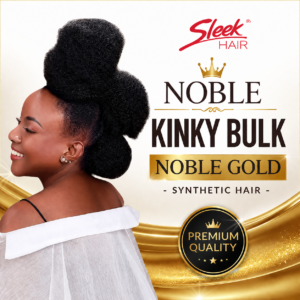 Sleek Noble Gold Synthetic Kinky Bulk