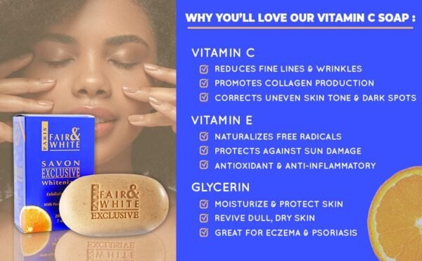 FAIR & WHITE Exclusive Exfoliating Soap With Vitamin C 200g
