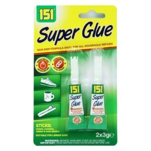 151 Super Glue Quick Drying Extra Strong 3G (2PK)