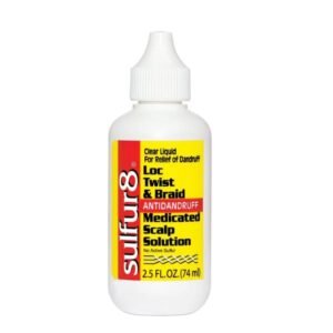 Sulfur 8 Loc Twist and Braid Anti-Dandruff Medicated Scalp Solution 2.5oz / 74ml