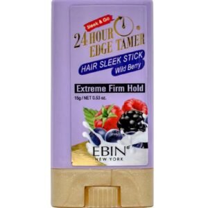 Ebin 24 Hour Edge Tamer Sleek Hair Wax Stick - Wild Berry 15g