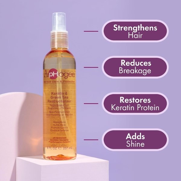 Aphogee Keratin and Green Tea Hair Restructurizer 8Fl.oz
